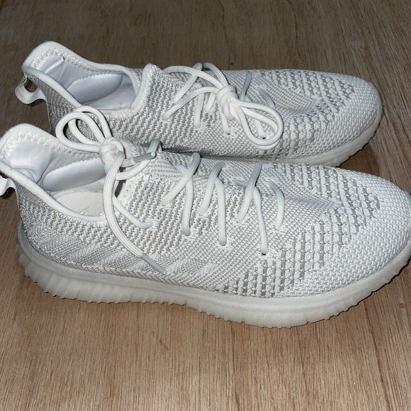 AVIA WOMEN'S MIXED KNIT ATHLETIC MEMORY FOAM SNEAKER SHOES 9 (WIDE) WHITE‎ - Picture 2 of 4